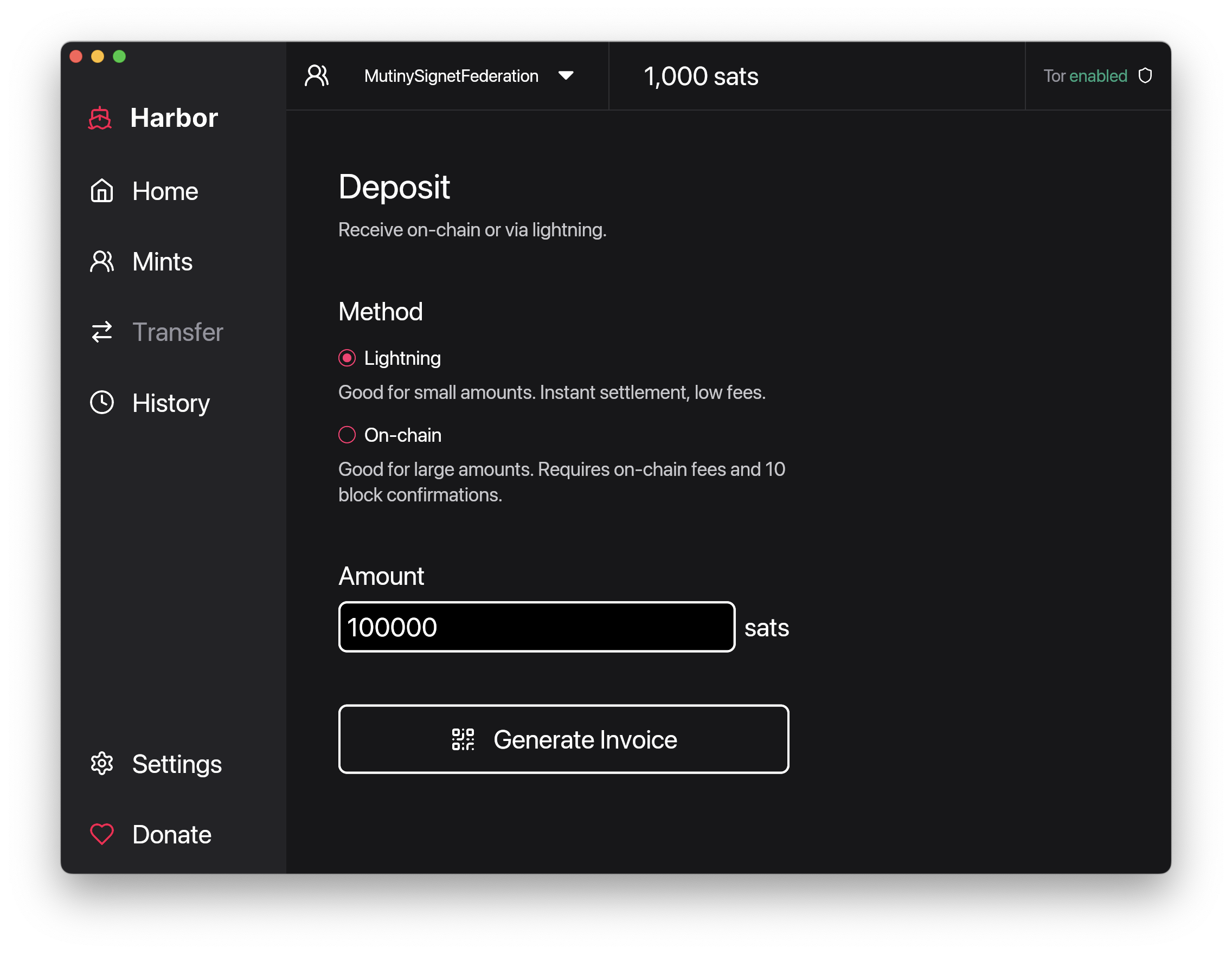 Harbor receive screen